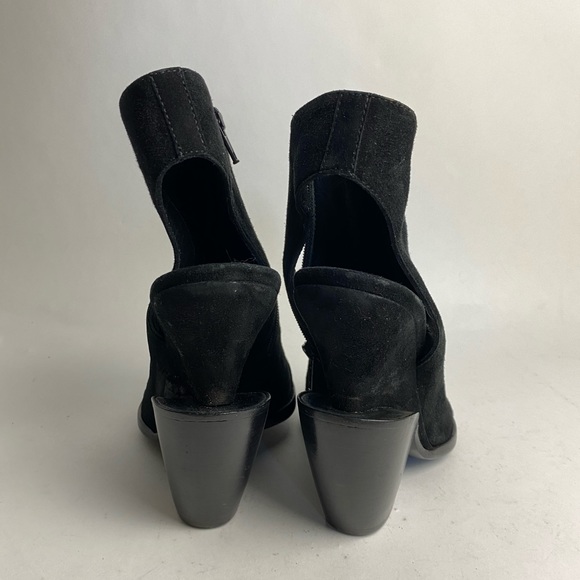 THEYSKENS THEORY Suede Wedge Ankle Boot Black - Picture 10 of 12